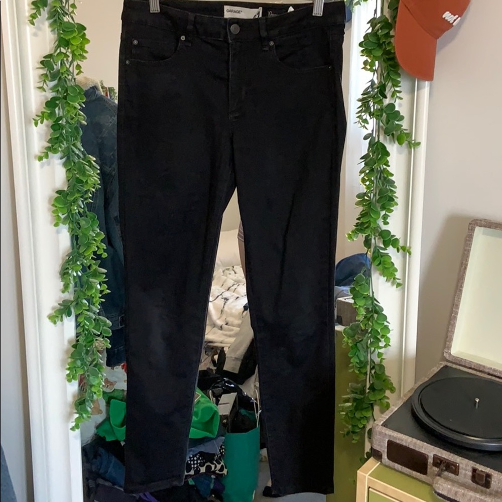 Garage black skinny jeans